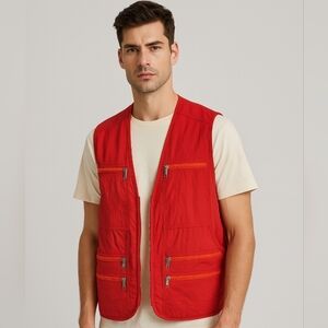 Spotex Outdoor Utility Vest Red XXL